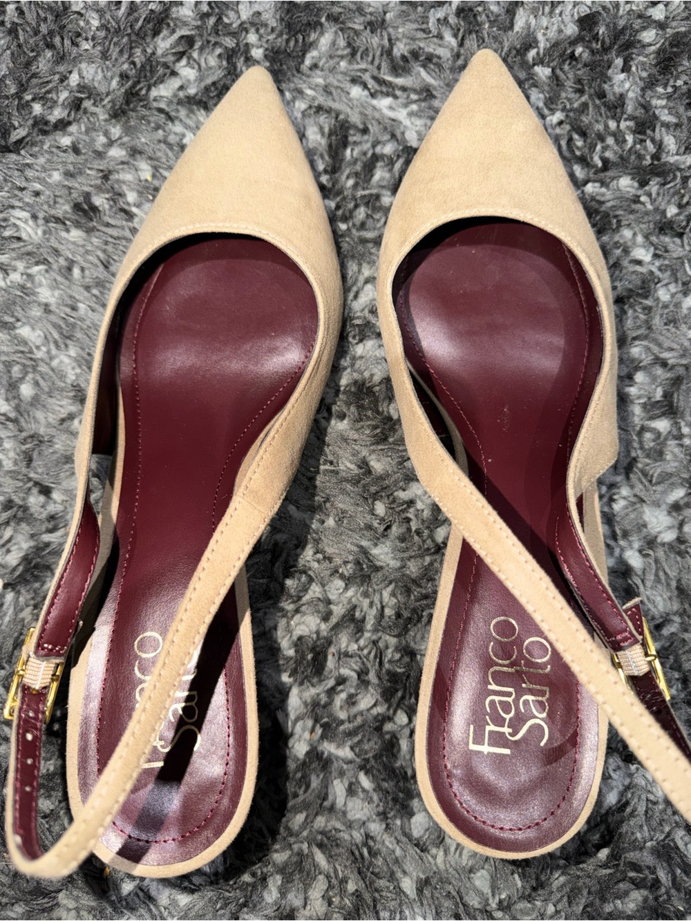 Franco Sarto Nude Heel Pump. Size: 10 W - Picture 2 of 11